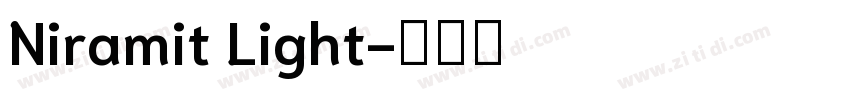 Niramit Light字体转换
